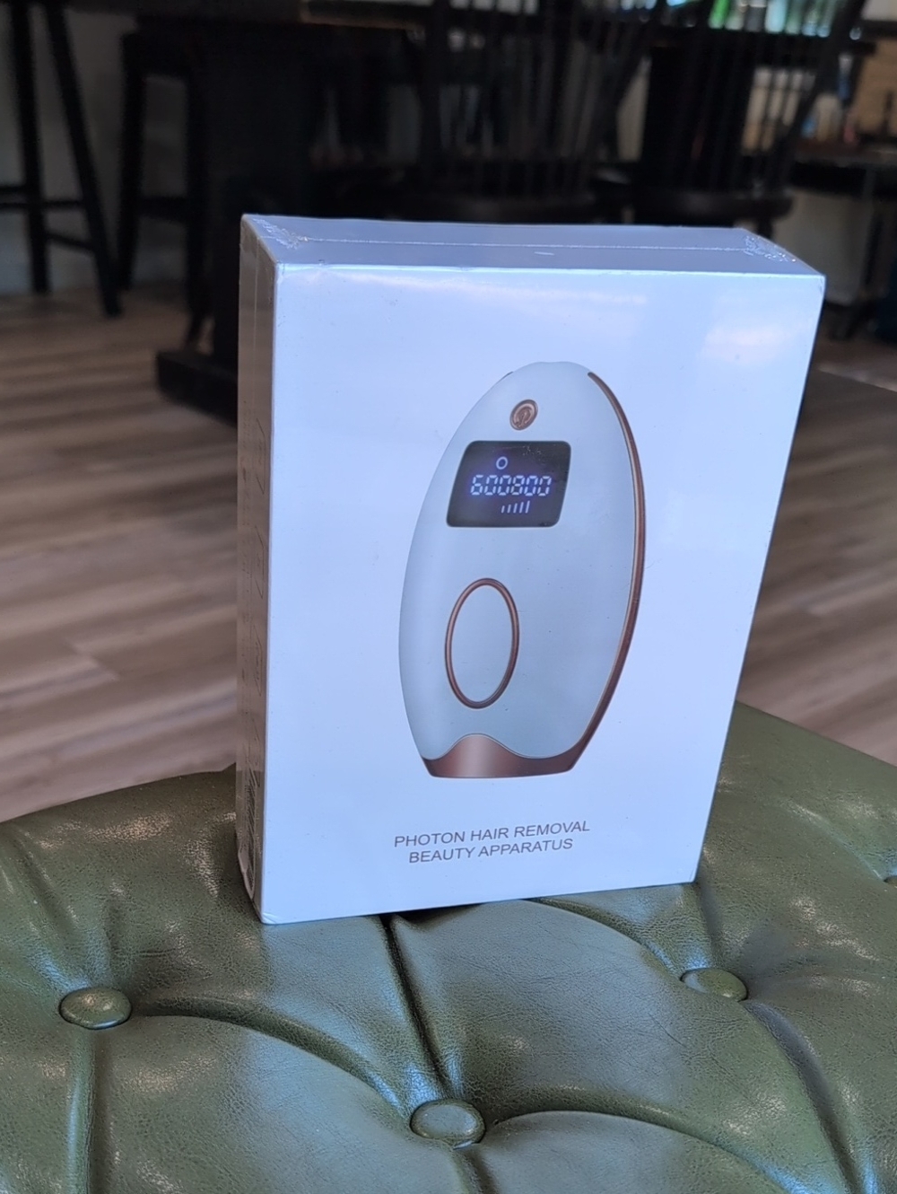 Photon Hair Removal Beauty Apparatus - White & Rose Gold
